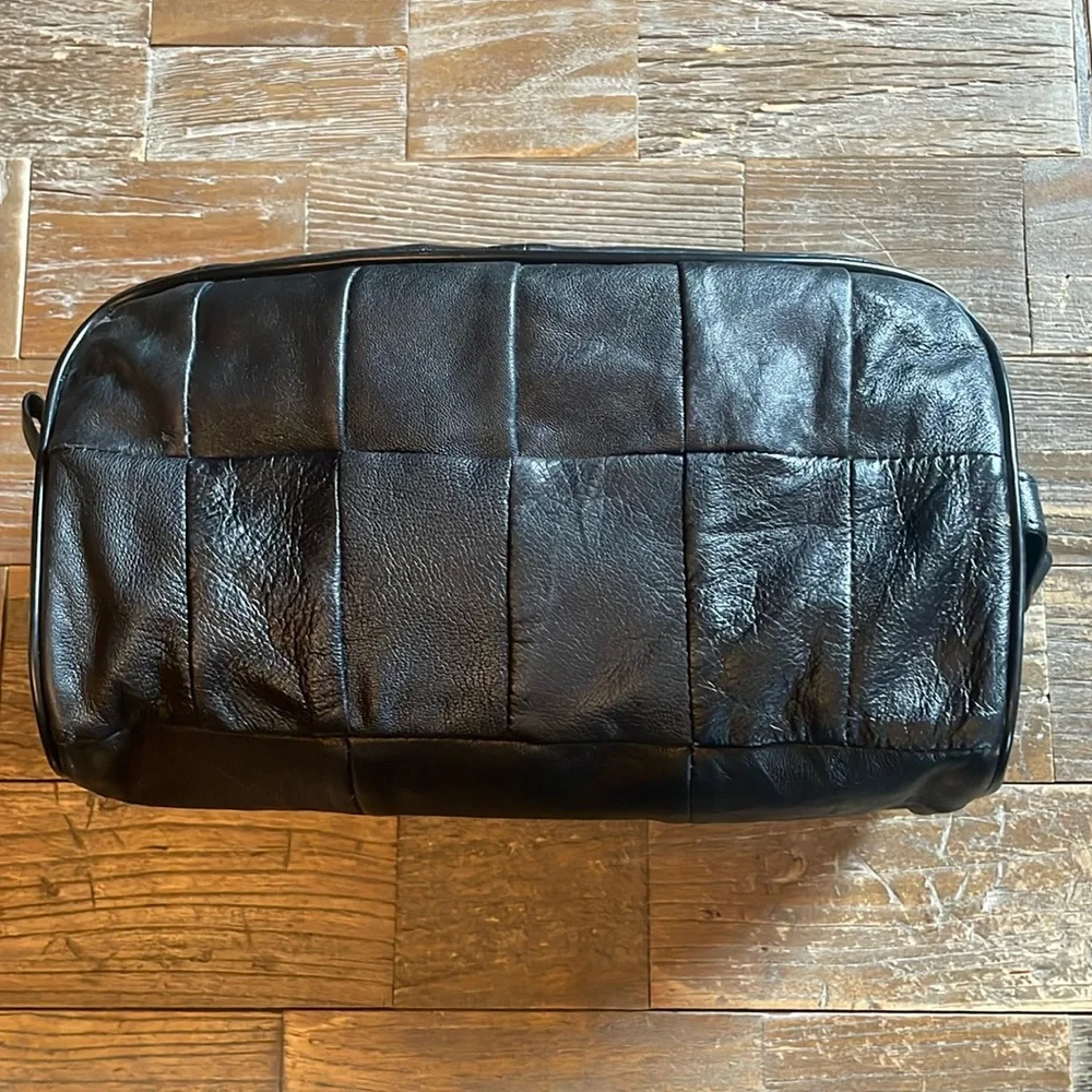 Buxton Cashmere Lambskin Patchwork Travel Case🖤